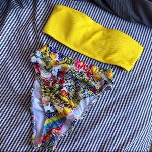 Swim set bikini bra swimwear swimsuit